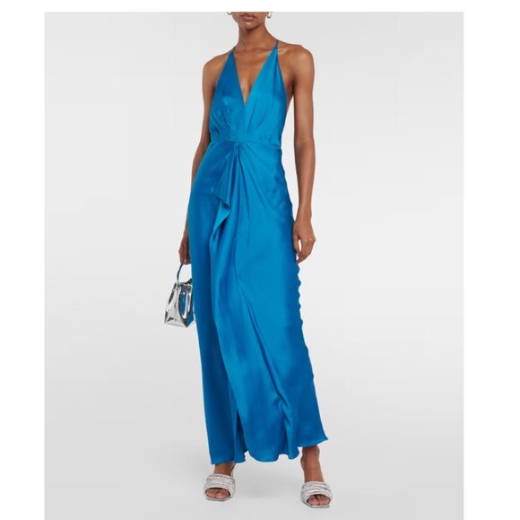 ⏰ NEW Simkhai Giana satin gown backless dress size 6 - Picture 4 of 8